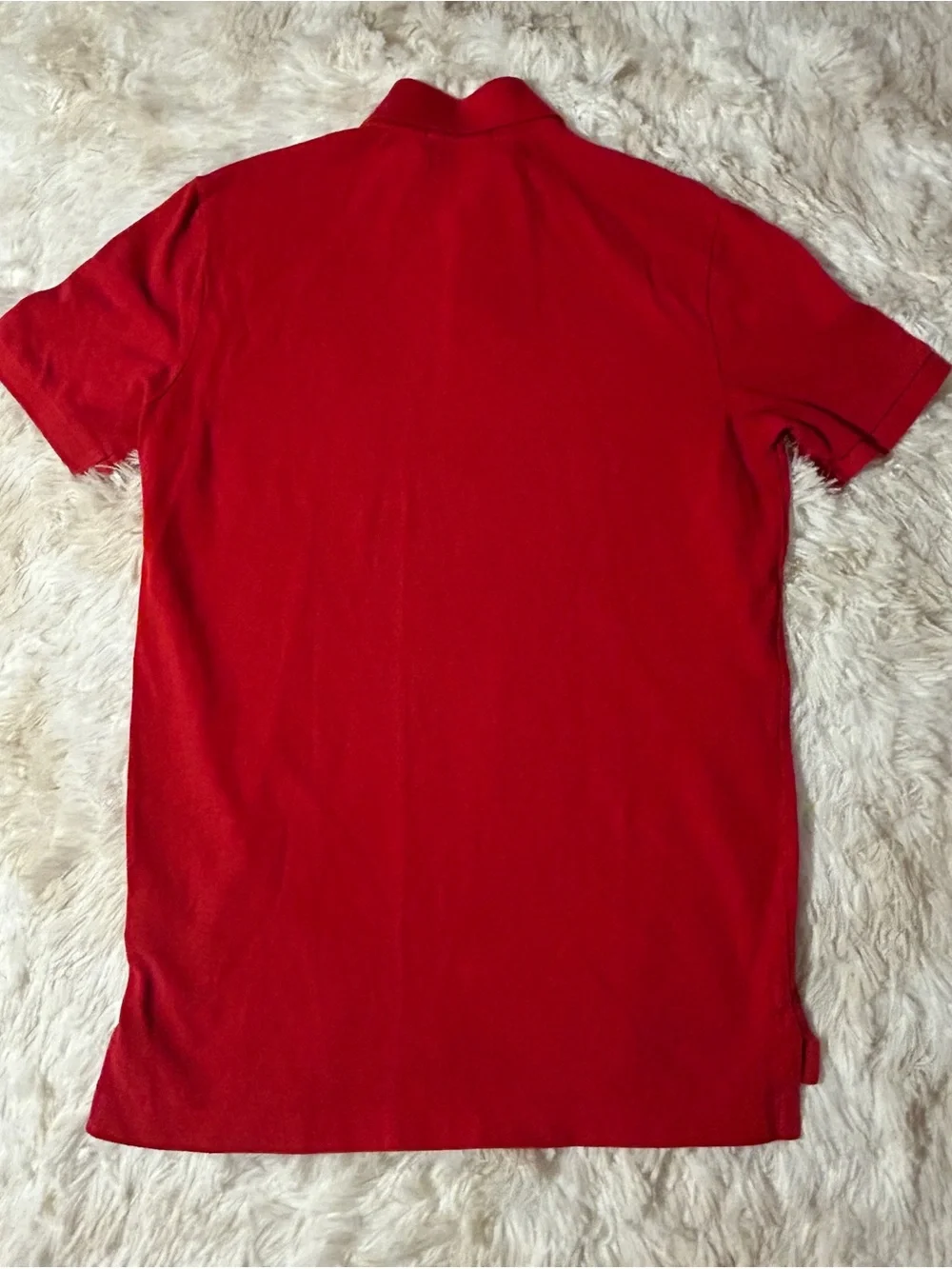 Ralph Lauren Red Polo Shirt with Navy Pony